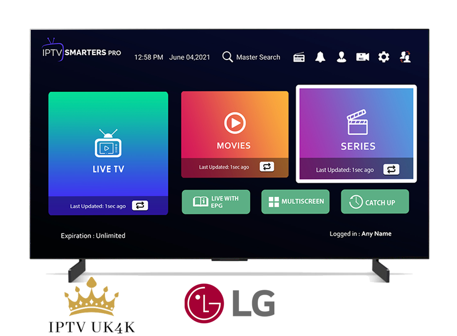 IPTV Smarters pro on LG